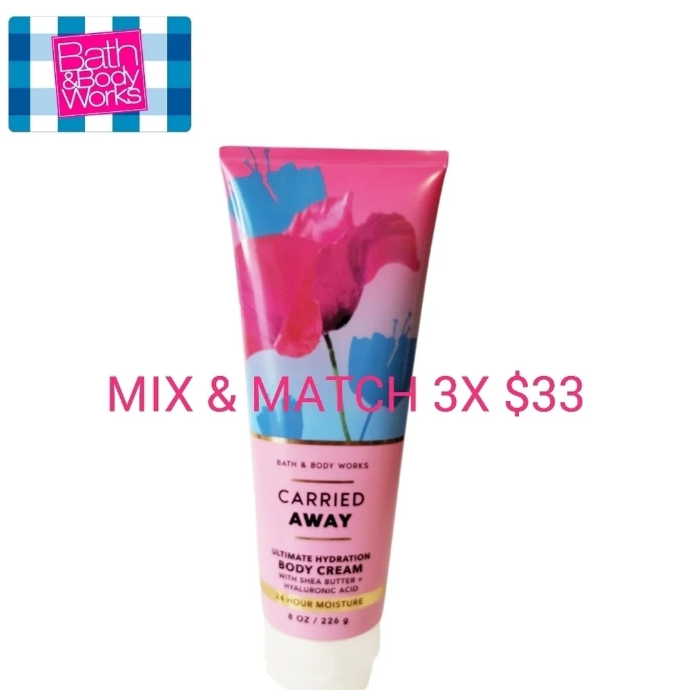 Bath and Body Works CARRIED AWAY Ultimate Hydrating Body Cream SALE‎ 3 FOR $33
